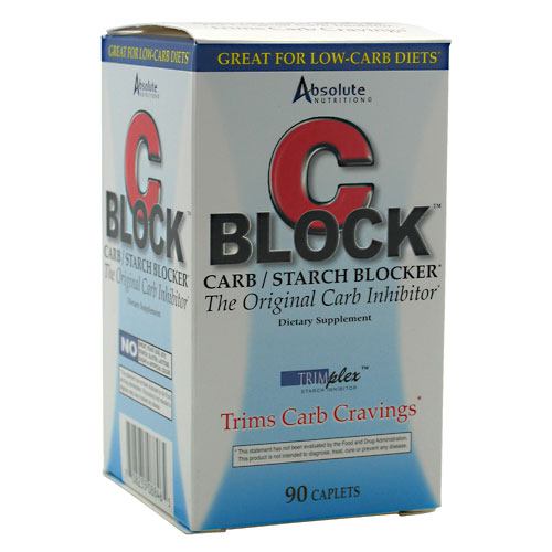 CBlock Carb and Starch Blocker 90 Caplets by Absolute Nutrition