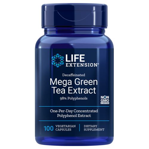Decaffeinated Mega Green Tea Extract 100 Veg Caps by Life Extension