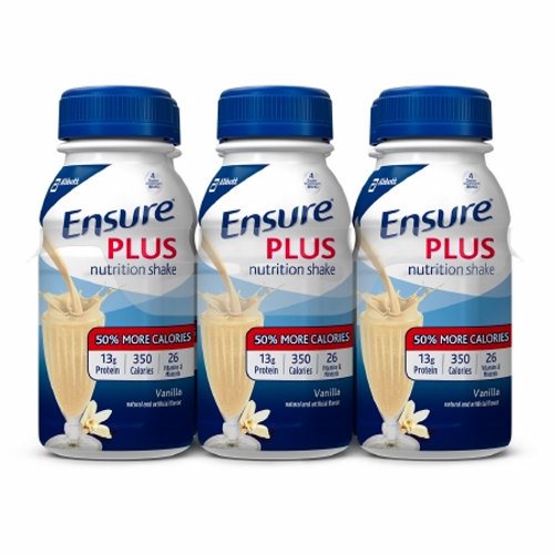 Ensure Plus Nutritional Shake Vanilla Flavor Case of 24 by Abbott Nutrition