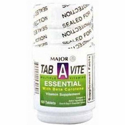 Multivitamin Supplement Major TabAVite Vitamin A / Cholcalciferol 3000 IU 400 IU Strength Table 100 Tabs by Major Pharmaceuticals
