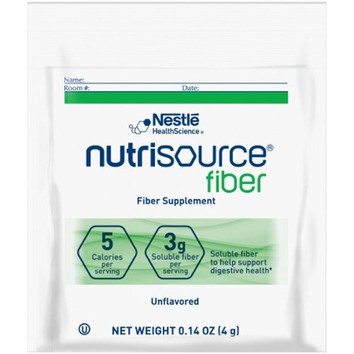 Oral Supplement Nutrisource Fiber Unflavored 4 Gram Container Individual Packet Powder Case of 75 by Nestle Healthcare Nutrition