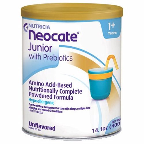 Pediatric Oral Supplement / Tube Feeding Formula Neocate Junior with Prebiotics Unflavored 14.1 oz. Case of 4 by Nutricia North America