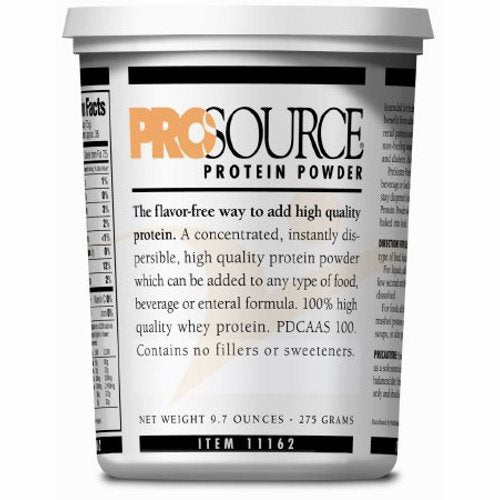 Protein Supplement ProSource Unflavored 9.7 oz. Tub Powder Case of 6 by Prosource