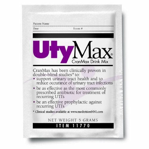 Urinary Health Supplement UtyMax CranMax Cranberry Flavor 5 Gram Container Individual Packet Powde Case of 60 by Medtrition