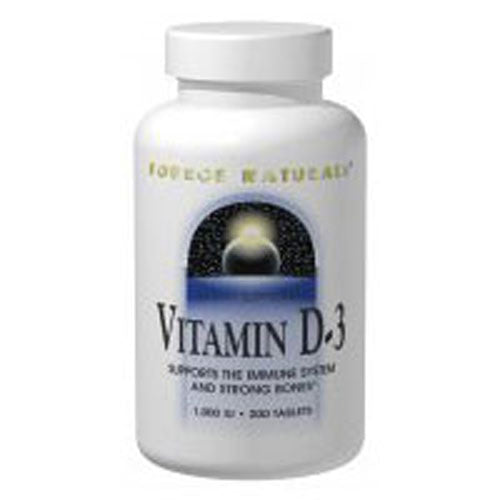 Vitamin D3 Black CherryPeach 60 Tabs by Source Naturals