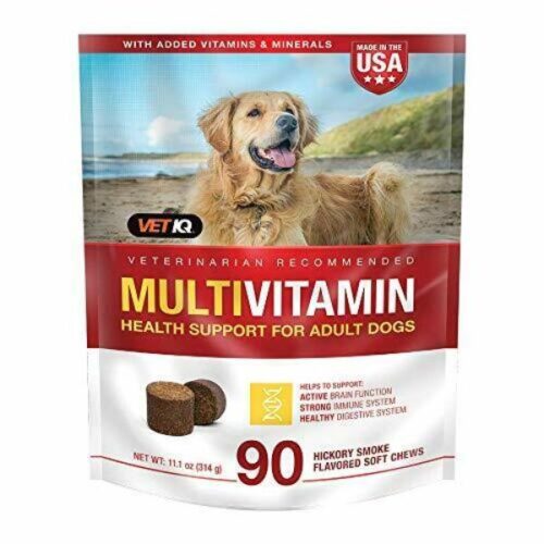 108416 11.1 oz Multivitamin Hickory Smoked Flavored Soft Chew for Adult Dogs, Pack of 4