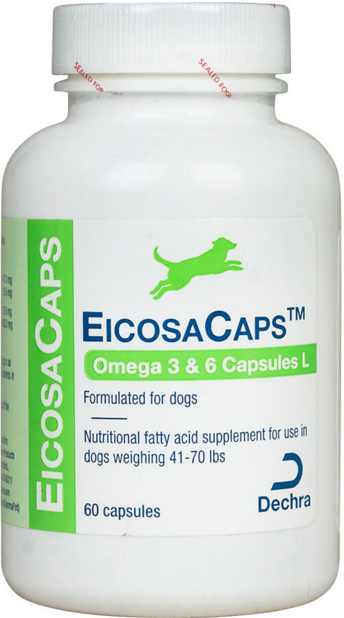 192959807219 EicosaCaps Omega 3 & 6 Capsules for Dogs, 41-70 lbs - 60 Count