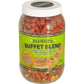 4.5 oz Flukers Buffet Blend Veggie Variety Adult Bearded Dragon Food