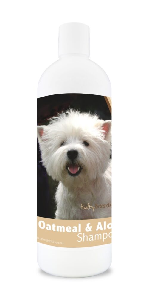 840235116516 16 oz West Highland White Terrier Oatmeal Shampoo with Aloe