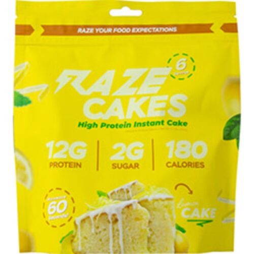 9451003 Raze Lemon Protein Cakes - 6 per Servings