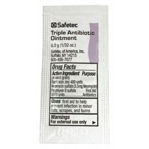 9999-1215 0.350 oz Antibiotics Pouch Cream - Pack of 25 - Case of 3