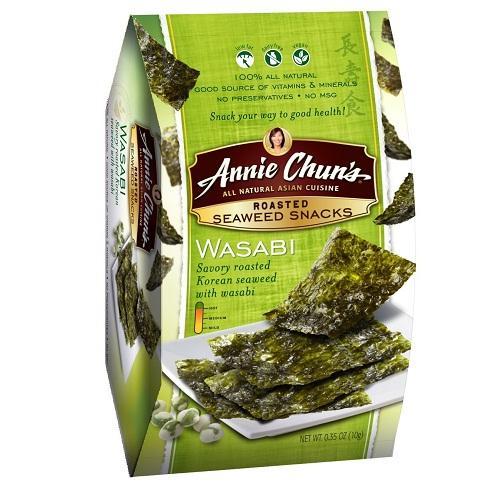 Annie Chuns ECV1807783 12 x 0.35 oz Wasabi Seaweed Chips