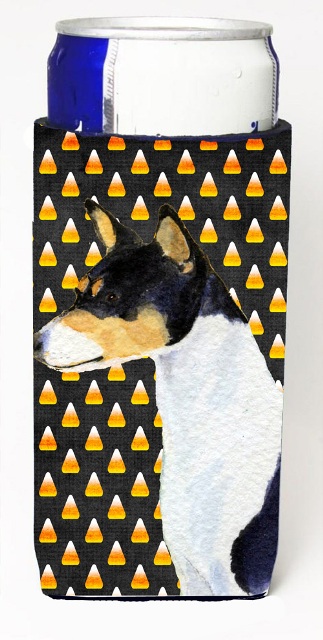 Basenji Candy Corn Halloween Portrait Michelob Ultra s For Slim Cans - 12 oz.