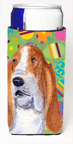 Basset Hound Easter Eggtravaganza Michelob Ultra bottle sleeves For Slim Cans - 12 Oz.