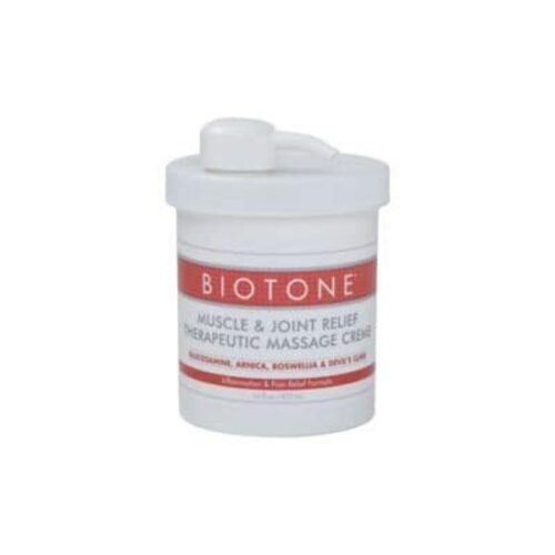 Biotone MJTMC16Z 16 oz Muscle & Joint Relief Therapeutic Massage Creme
