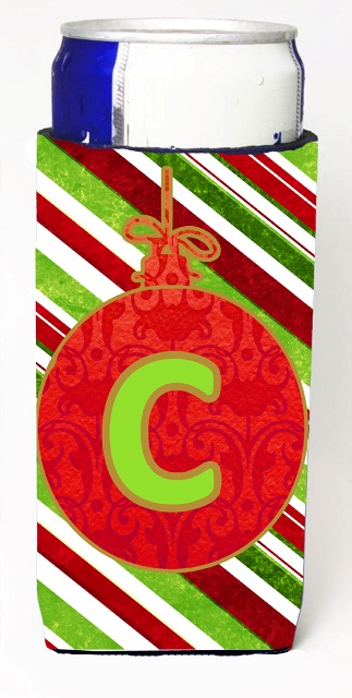 Christmas Ornament Holiday Monogram Initial Letter C Michelob Ultra s For Slim Cans