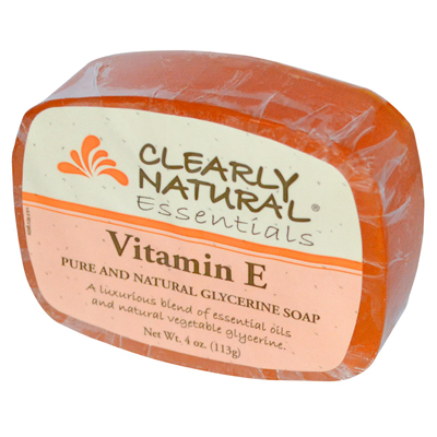 Clearly Natural Glycerine Bar Soap Vitamin E - 4 Oz