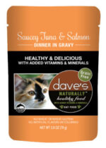 DP11762 2.8 oz Cat Saucy Tuna & Salmon Gravy, Case of 24
