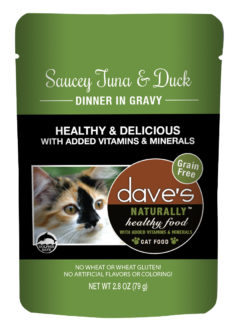 DP11764 2.8 oz Saucey Tuna & Duck Dinner Gravy, Case of 24