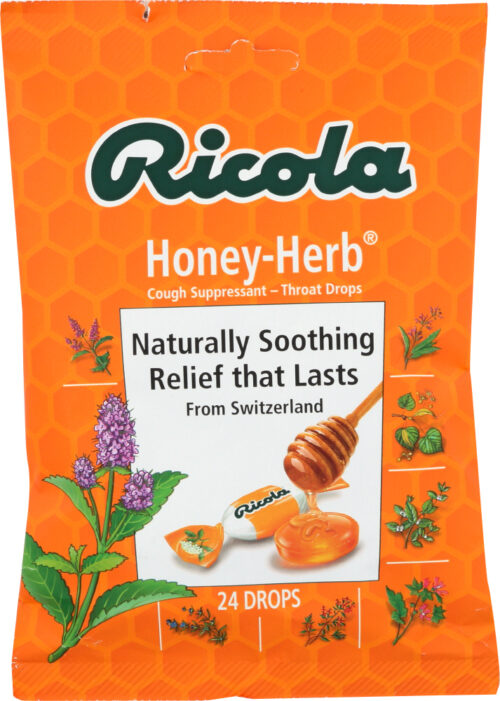 KHFM00267666 Natural Herb Throat Drops - Honey Herb - 24 Piece