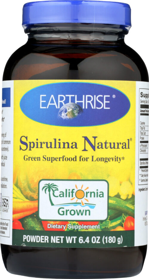 KHFM00336081 6.4 oz Spirulina Natural Green Super Food for Longevity Powder