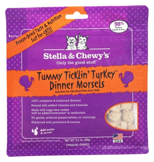 PF 84000114 3.5 oz Freeze Dried Tummy Ticklin Turkey Cat - 8 per Case