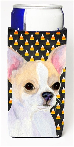 SS4267MUK Chihuahua Candy Corn Halloween Portrait Michelob Ultra bottle sleeves For Slim Cans - 12 Oz.