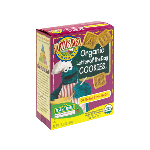 Sesame Street Organic Oatmeal Cinnamon Cookies