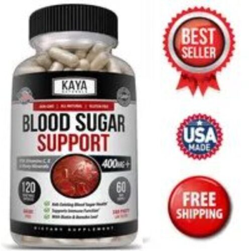 133698804930 Blood Sugar Support Alpha Lipoic Acid & Cinnamon 20 Herbs Supplement - 60 Capsules