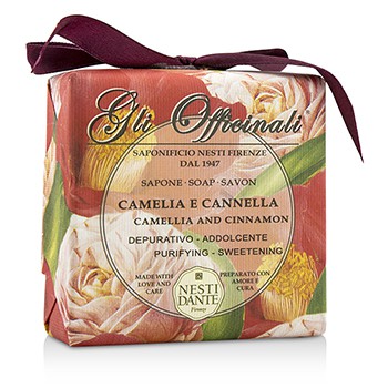 200054 Gli Officinali Soap - Camellia & Cinnamon - Purifying & Sweetening- 200 g-7 oz