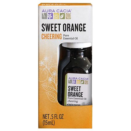 Aura Cacia Sweet Orange Cheering Pure Essential Oil - 0.5 fl oz