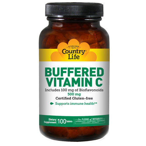 Buffered Vitamin C with Bioflavonoids 100 Tabs by Country Life