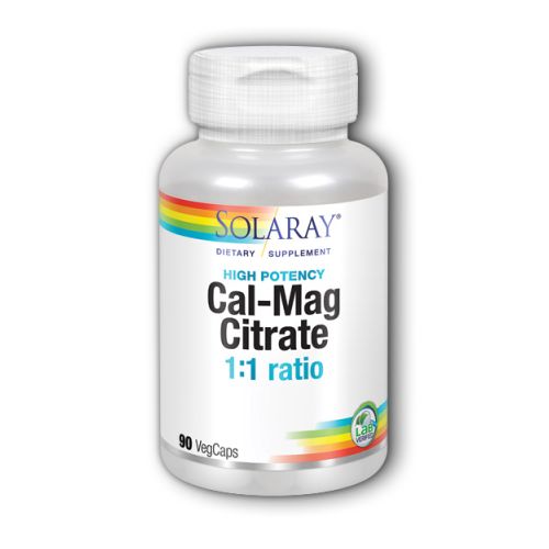 CalMag Citrate 90 Caps by Solaray
