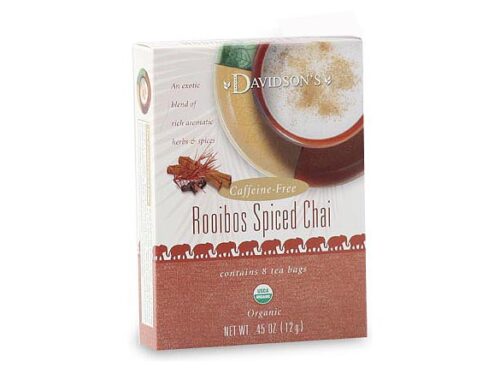 Davidson Organic Tea 2046 Rooibos Spiced Chai Tea- Box of 8