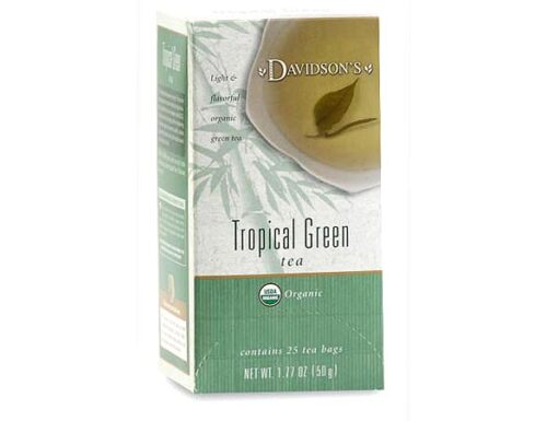 Davidson Organic Tea 2526 Tropical Green Tea- Box of 25 Tea Bags