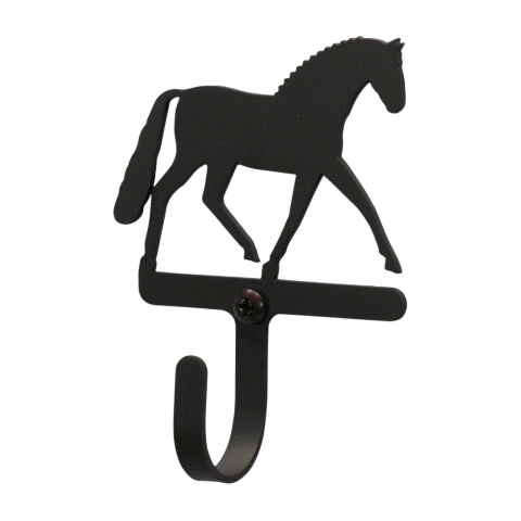 Dressage Horse Wall Hook Small - Black