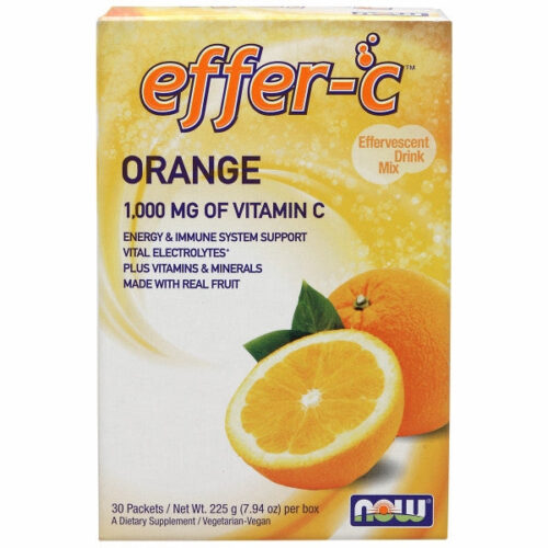 EfferC Orange Newly Reformulated 30 Pkt/Box by Now Foods