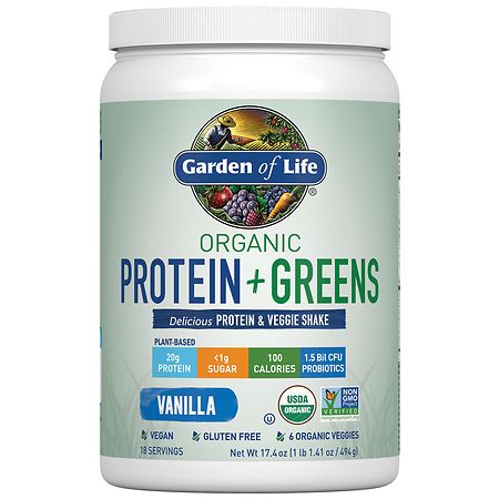 Garden of Life Organic Protein + Greens - 17.4 oz