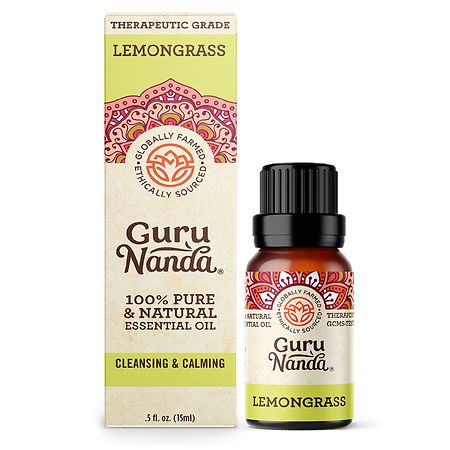 GuruNanda Essential Oil Lemongrass - 0.5 fl oz