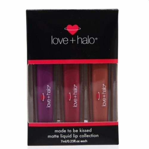HALO2-Q 30 ml Love Plus Made To Be Kissed Matte Liquid Lipstick Set for Womens - 3 Piece