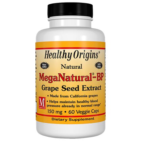 Healthy Origins MegaNatural-BP Grape Seed Extract 150 mg, Capsules - 60.0 ea