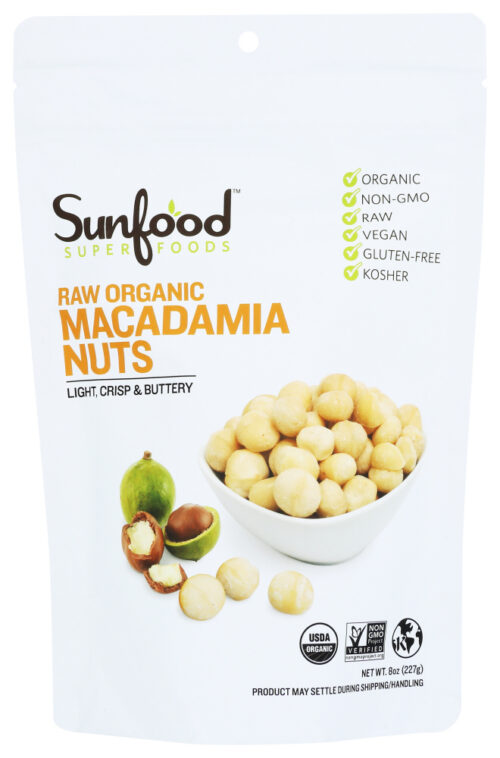 KHLV00330196 8 oz Organic Macadamia Nuts