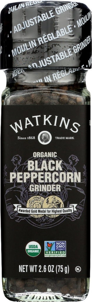 KHRM00338781 2.6 oz Organic Black Peppercorn Grinder