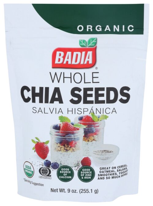 KHRM00367340 9 oz Organic Chia Seed