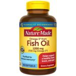 Nature Made Omega 3 Fish Oil 1200 mg Softgels One Per Day - 100.0 ea