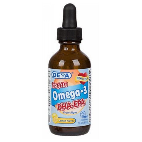 Omega3 Vegan Liquid DHAEPA Lemon Flavor 2 OZ by Deva Vegan Vitamins