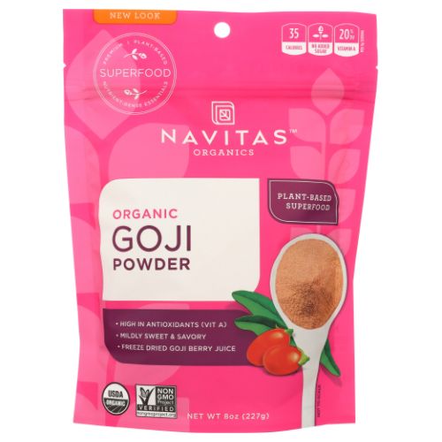 Organic Goji Powder 8 Oz by Navitas Naturals