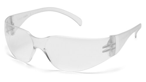 Pyramex Safety S4110S Clear-Hardcoated Lens with Clear Frame