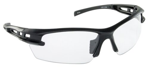 Spectro Safety Glasses with Clear Lens, Black