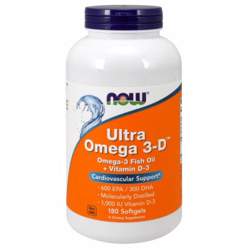 Ultra Omega 3D 180 Softgels by Now Foods